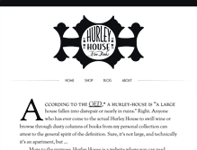 Tablet Screenshot of hurleyhouse.com